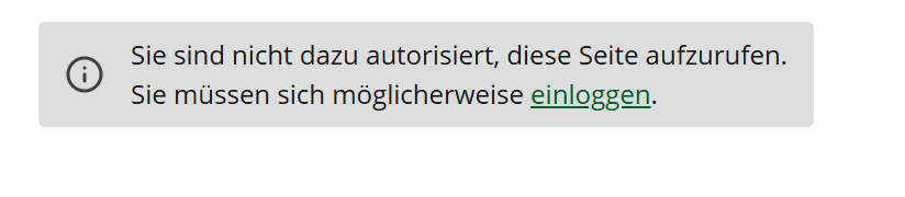 Sie sind nicht dazu autorisiert, diese Seite aufzurufen. Sie müssen sich möglicherweise einloggen.
